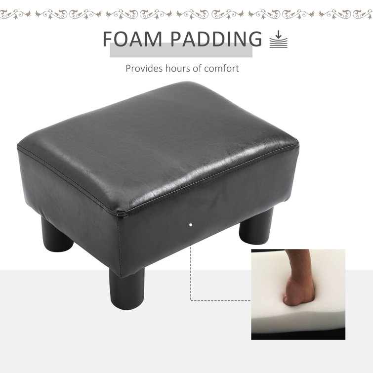 Small leather clearance footrest